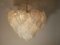 Frosted Murano Glass Chandeliers from Mazzega, Italy, 1960s, Set of 2 1