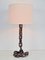 Mid-Century Brutalist Table Lamp with Chain Links, France, 1950s 3