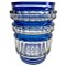 Kobaltblaue Kristallvase von Val Saint Lambert, Belgien, 1950er 2