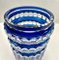 Kobaltblaue Kristallvase von Val Saint Lambert, Belgien, 1950er 7
