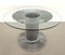 Italian Pedestal Dining Table in Chrome and Glass attributed to Gastone Rinaldi, 1970s 1