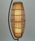 Mid-Century Floor Lamp in Rattan, Teak & Black Metal, 1960s 7