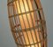 Mid-Century Floor Lamp in Rattan, Teak & Black Metal, 1960s 5