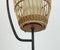 Mid-Century Floor Lamp in Rattan, Teak & Black Metal, 1960s 8