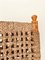 Modernist Carved Wooden Chair with Woven Rope Seat and Back, Netherlands, 1930s 9