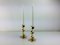 24 Carat Gold Plated Tear Drop Shaped Candlesticks from Hugo Asmussen, 1960s, Set of 2, Image 4