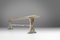 Rustic Bench with Wooden Top and White Paint, France, 1900s 10