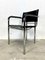Set of Tubular Steel and Leather Armchairs, 1980s 2