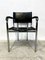 Set of Tubular Steel and Leather Armchairs, 1980s 10