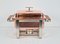 Vintage Chafing Dish Spring in Copper Stainless Steel, Switzerland, 1980s 17