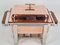 Vintage Chafing Dish Spring in Copper Stainless Steel, Switzerland, 1980s 2