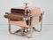 Vintage Chafing Dish Spring in Copper Stainless Steel, Switzerland, 1980s 14