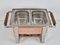 Vintage Chafing Dish Spring in Copper Stainless Steel, Switzerland, 1980s 9