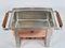 Vintage Chafing Dish Spring in Copper Stainless Steel, Switzerland, 1980s 8