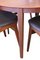 Mesa de comedor grande de teca de Henning Kjærnulf para Sorø Stolefabrik, Dinamarca, años 60. Juego de 5, Imagen 12
