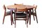 Large Teak Dining Table by Henning Kjærnulf for Sorø Stolefabrik, Denmark, 1960s, Set of 5, Image 13
