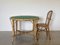 Table de Jeu Ronde en Bambou, 1970s 2