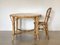 Table de Jeu Ronde en Bambou, 1970s 5