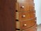 Danish Chest of 6 Drawers in Teak with Moon Shaped Handles, 1960s 4