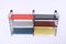 Small Colored Metal Wall Rack by A.D. Dekker for Tomado, 1950s, Image 5