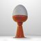 Vintage Space Age Tischlampe aus orangefarbenem Metall & Glas von Hans-Agne Jakobsson, 1960er 5