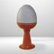 Vintage Space Age Tischlampe aus orangefarbenem Metall & Glas von Hans-Agne Jakobsson, 1960er 1