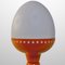 Vintage Space Age Tischlampe aus orangefarbenem Metall & Glas von Hans-Agne Jakobsson, 1960er 3
