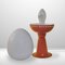 Vintage Space Age Tischlampe aus orangefarbenem Metall & Glas von Hans-Agne Jakobsson, 1960er 6