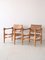 Skandinavische Ledersessel, 1960er, 2er Set 3