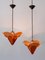 Simon Poul Henningsen zugeschriebene Tivoli Flower Hängelampen für Lyfa, 1958, 2er Set 8