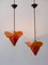 Simon Poul Henningsen zugeschriebene Tivoli Flower Hängelampen für Lyfa, 1958, 2er Set 16