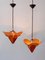 Simon Poul Henningsen zugeschriebene Tivoli Flower Hängelampen für Lyfa, 1958, 2er Set 4