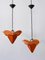 Simon Poul Henningsen zugeschriebene Tivoli Flower Hängelampen für Lyfa, 1958, 2er Set 7