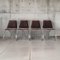 Set of Italian Chairs in Chromed Metal, 1970s 1