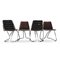 Set of Italian Chairs in Chromed Metal, 1970s 6