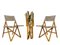 Mid-Century Navy Folding Chairs by Sergio Asti for Zanotta, 1969, Set of 3 1