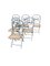 Vintage Folding Chairs in Wrought Iron and Wicker, Set of 6, Image 8