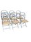 Vintage Folding Chairs in Wrought Iron and Wicker, Set of 6, Image 1