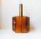 Vintage Hexogonal Amber Glass Pendant Lamp by Carl Fagerlund for Orrefors, 1960s 1