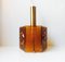 Vintage Hexogonal Amber Glass Pendant Lamp by Carl Fagerlund for Orrefors, 1960s, Image 1