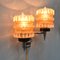 Mid-Century Glass, Chrome, and Teak Sconce, 1960s, Image 3