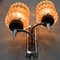 Mid-Century Glass, Chrome, and Teak Sconce, 1960s, Image 5