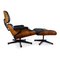 Poltrona con poggiapiedi di Charles & Ray Eames per Herman Miller, anni '70, Immagine 2