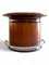 French Bar with Stools in Rosewood, 1940s, Set of 3 3