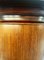French Bar with Stools in Rosewood, 1940s, Set of 3 11
