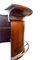 French Bar with Stools in Rosewood, 1940s, Set of 3 6
