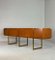 Mid-Century Burlwood and Brass Sideboard 1