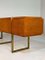 Mid-Century Burlwood and Brass Sideboard 7