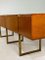 Mid-Century Burlwood and Brass Sideboard 5