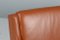 2-Sitzer Sofa aus cognacfarbenem Leder & Eiche von Erik Wørts für FDB, Denmark 4